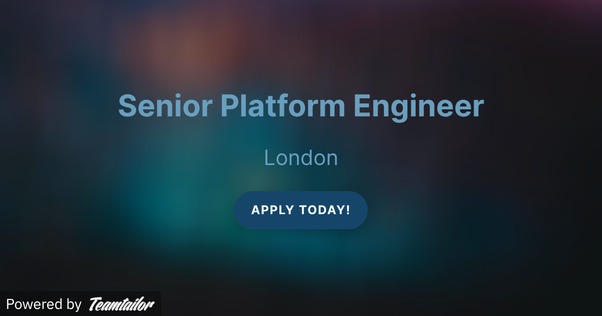 Senior Platform Engineer - OpticoreIT