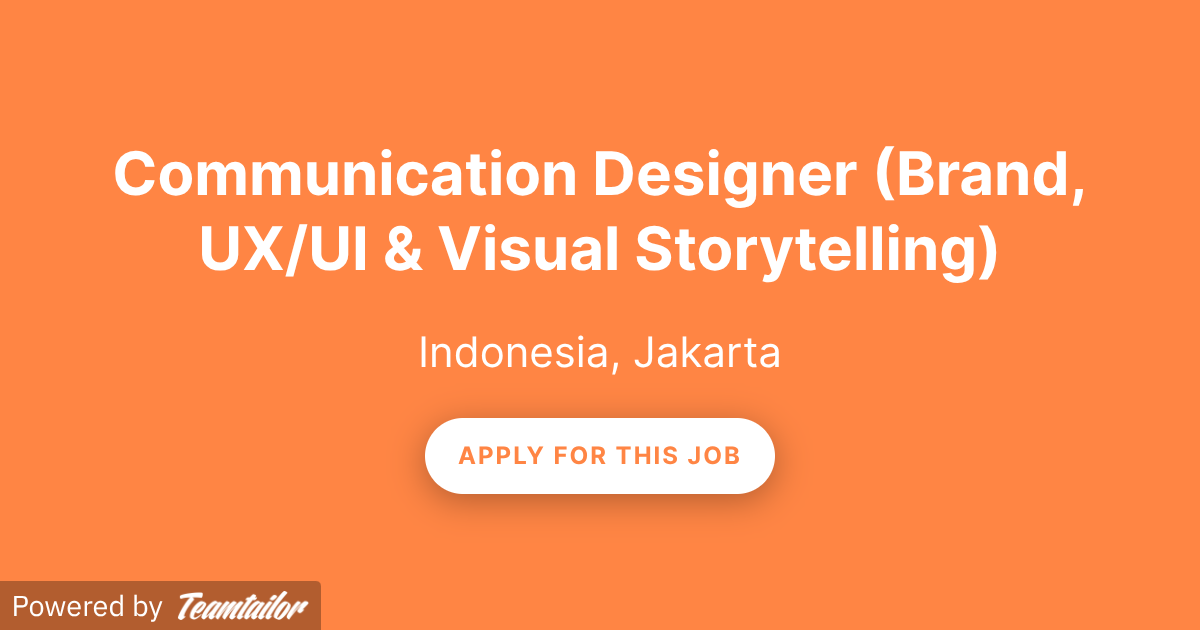 Communication Designer (Brand, UX/UI & Visual Storytelling) - Cartrack