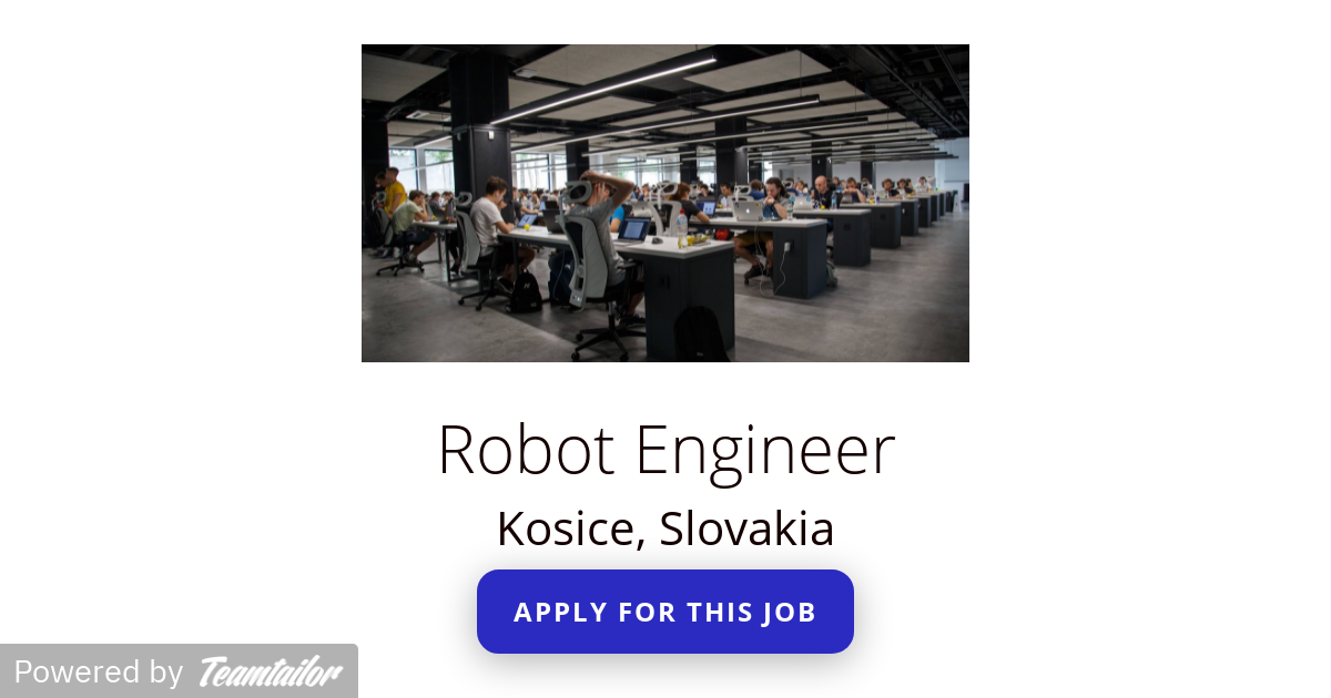 Robot Engineer COWORKER TECHNOLOGY