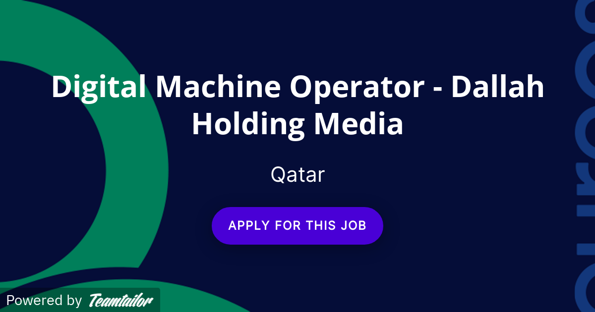 Digital Machine Operator Dallah Holding Media Qureos Inc