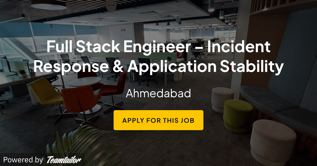 Full Stack Engineer – Incident Response & Application Stability - one.com