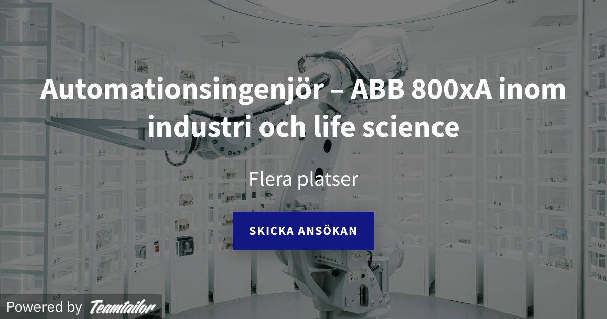 Inom Automationsingenjör – ABB 800xA inom industri och life science - WeQuel