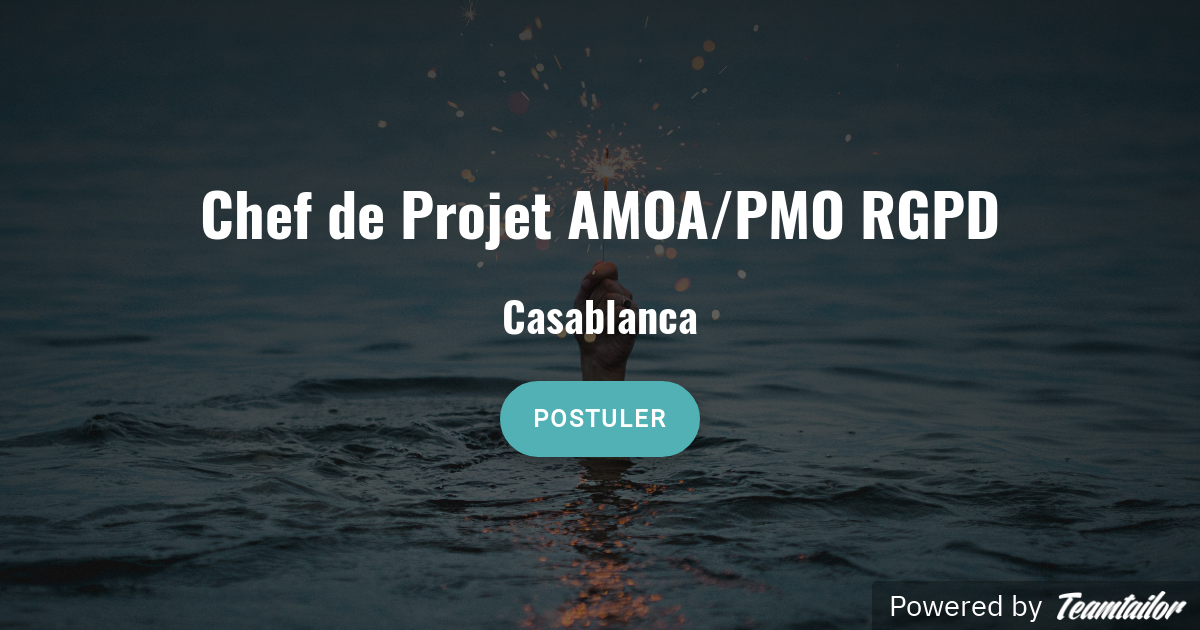 Chef de Projet AMOA/PMO RGPD Trusted Advisors — free download