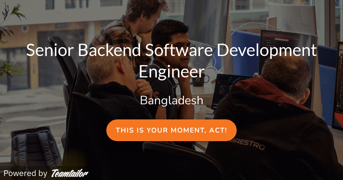 Senior Backend Software Development Engineer - Craftsmen