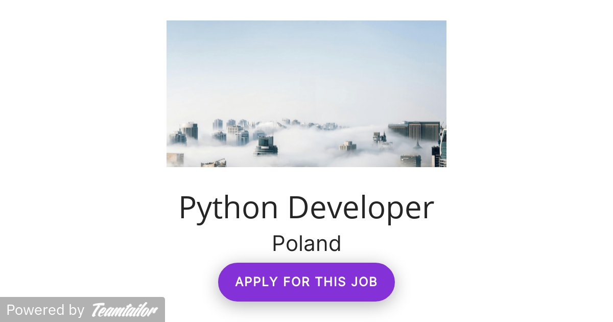 Python Developer - SilentEight