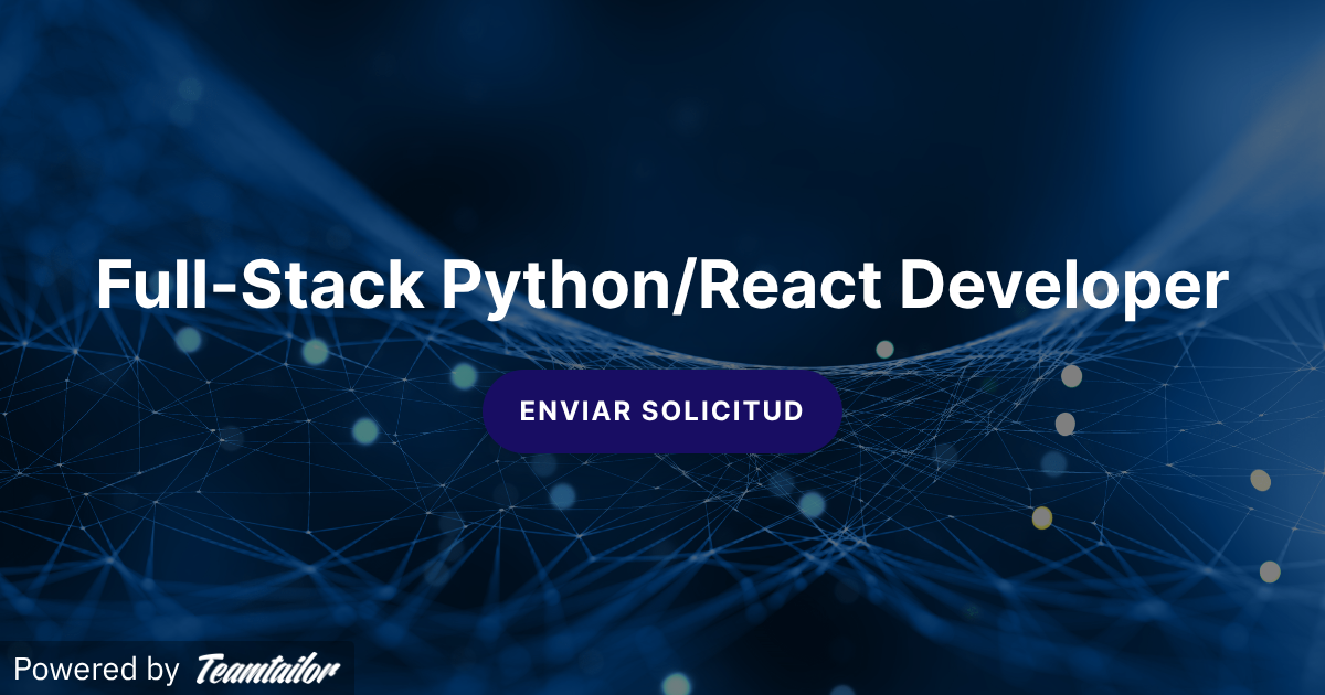 Full-Stack Python/React Developer - Valce Talent Solutions