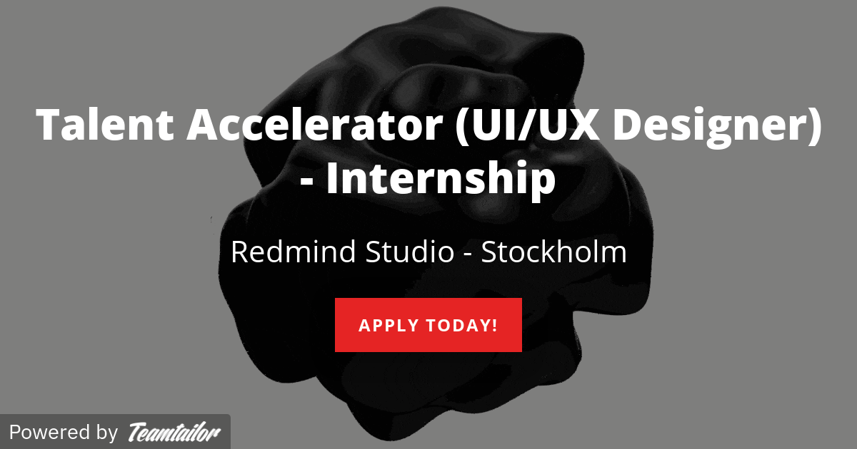 Accelerators Ui Talent Accelerator (UI/UX Designer) - Internship - Redmind