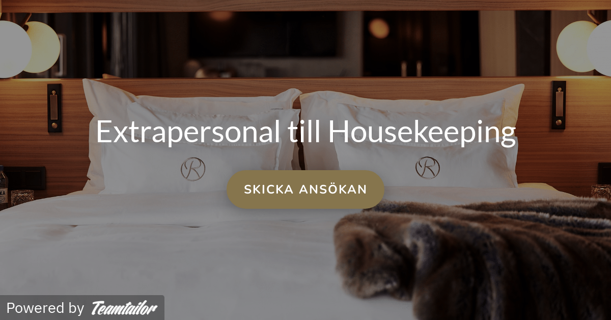 Extrapersonal till Housekeeping Hotel Riverton