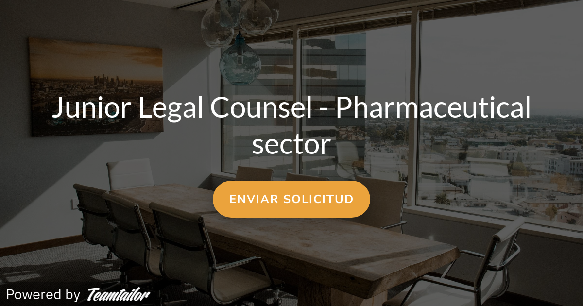 Junior Legal Counsel Pharmaceutical sector Boomerang