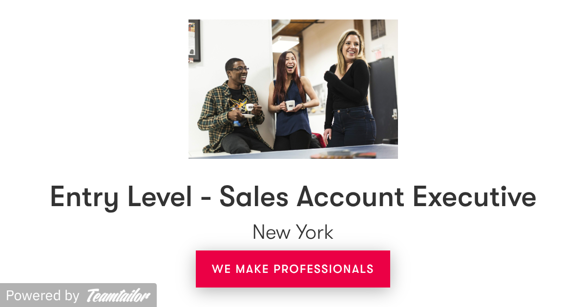 Entry Level - Sales Account Executive - Mediaplanet