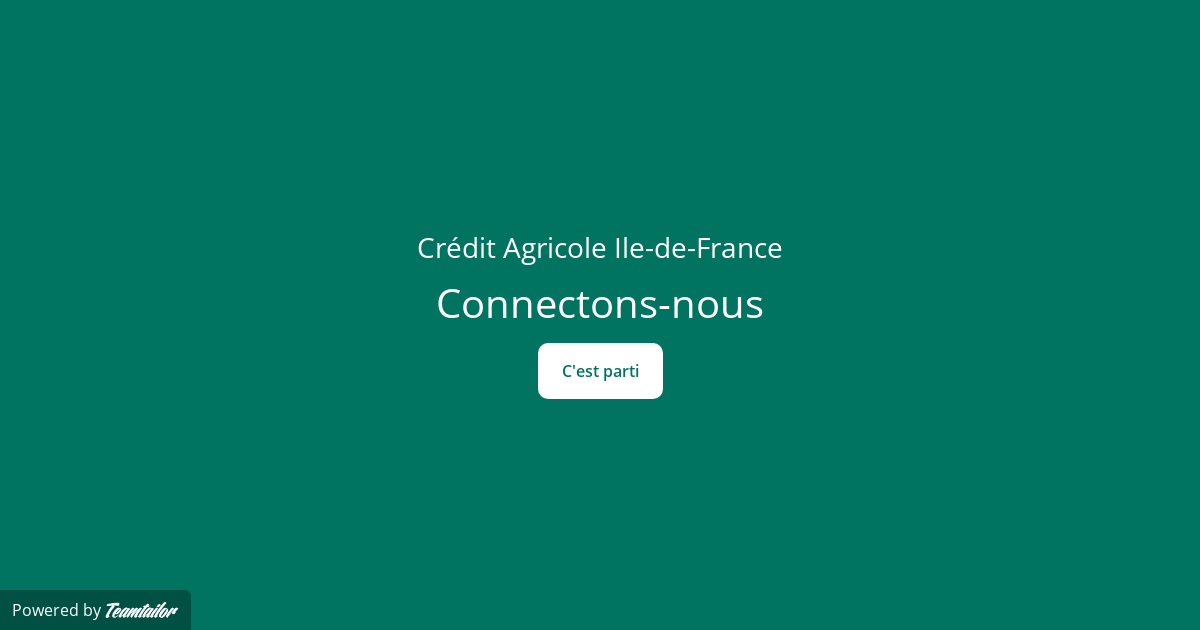 Crédit Agricole Ile-de-France – Connect