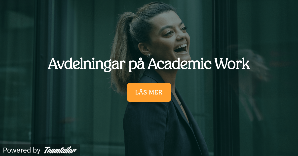 Våra avdelningar - Academic Work Sweden