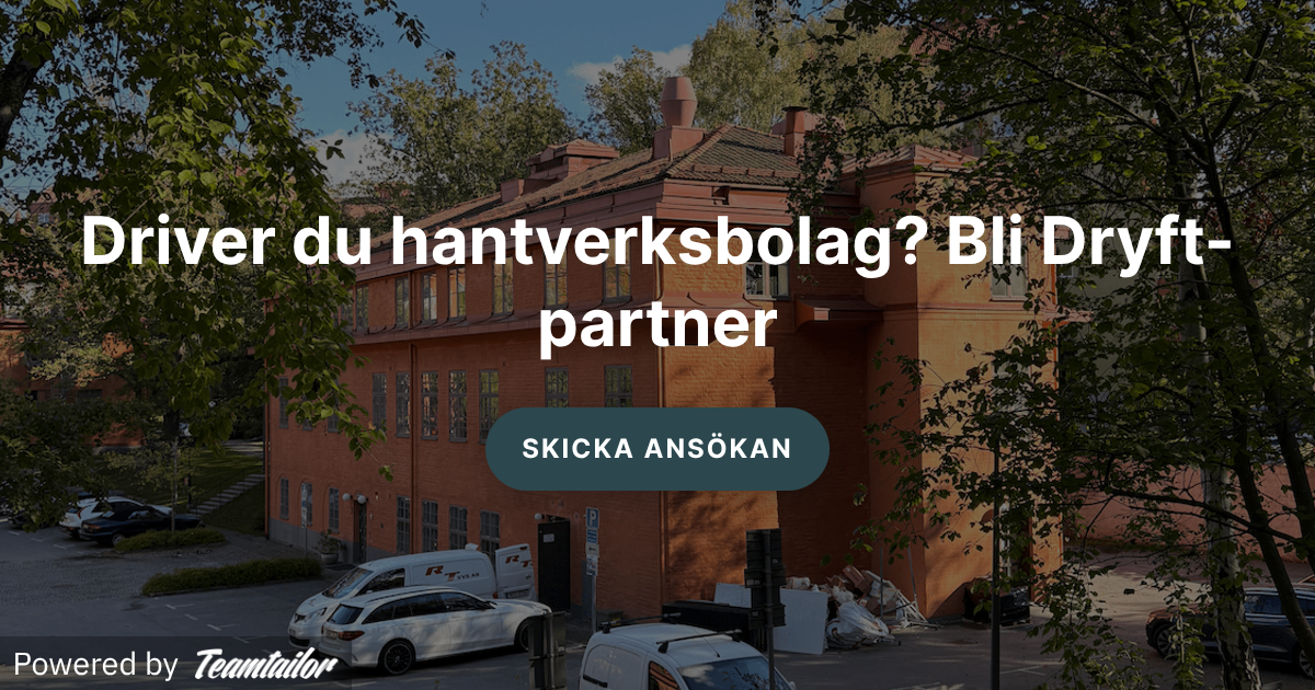 Dri Jobbar Driver du hantverksbolag? Bli Dryft-partner - Dryft