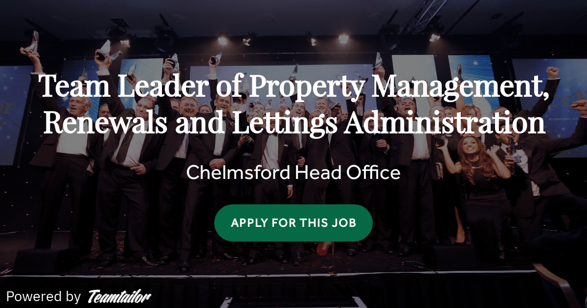 Team Leader of Property Management, Renewals and Lettings
