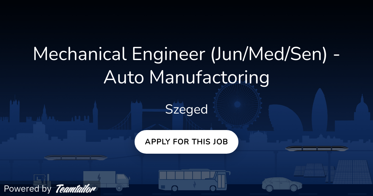 Mechanical Engineer BYD Europe