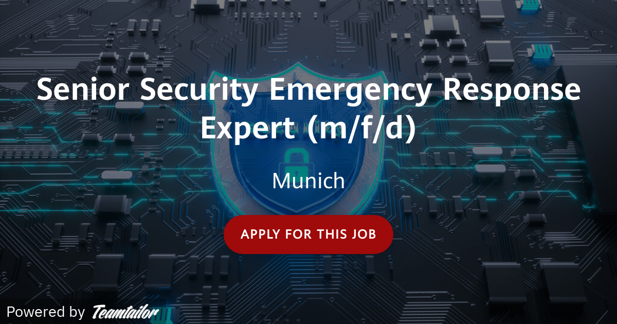 Senior Security Emergency Response Expert (m/f/d) Huawei Research