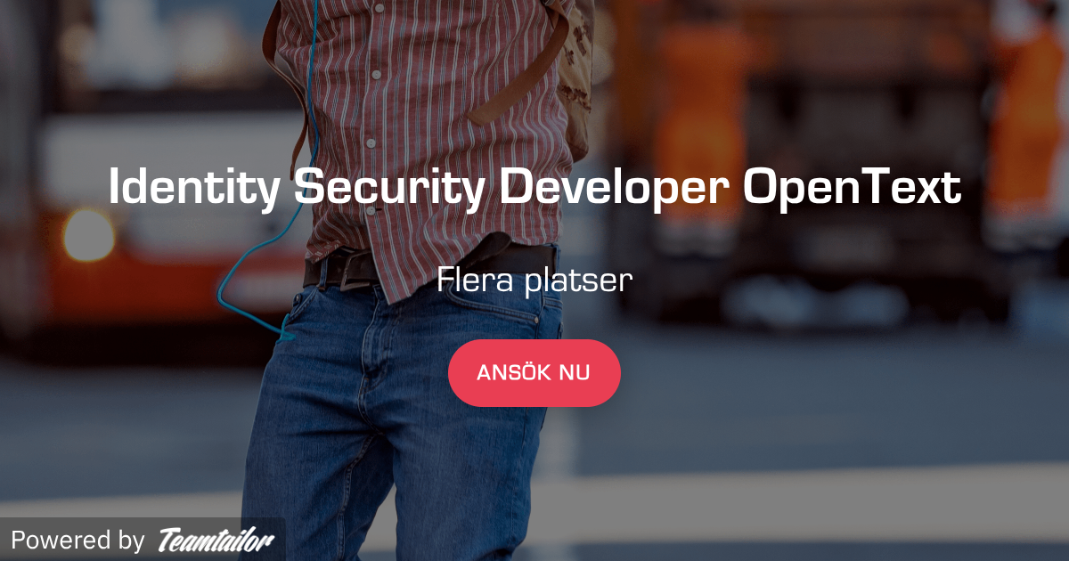 Identity Security Developer OpenText - ID North AB