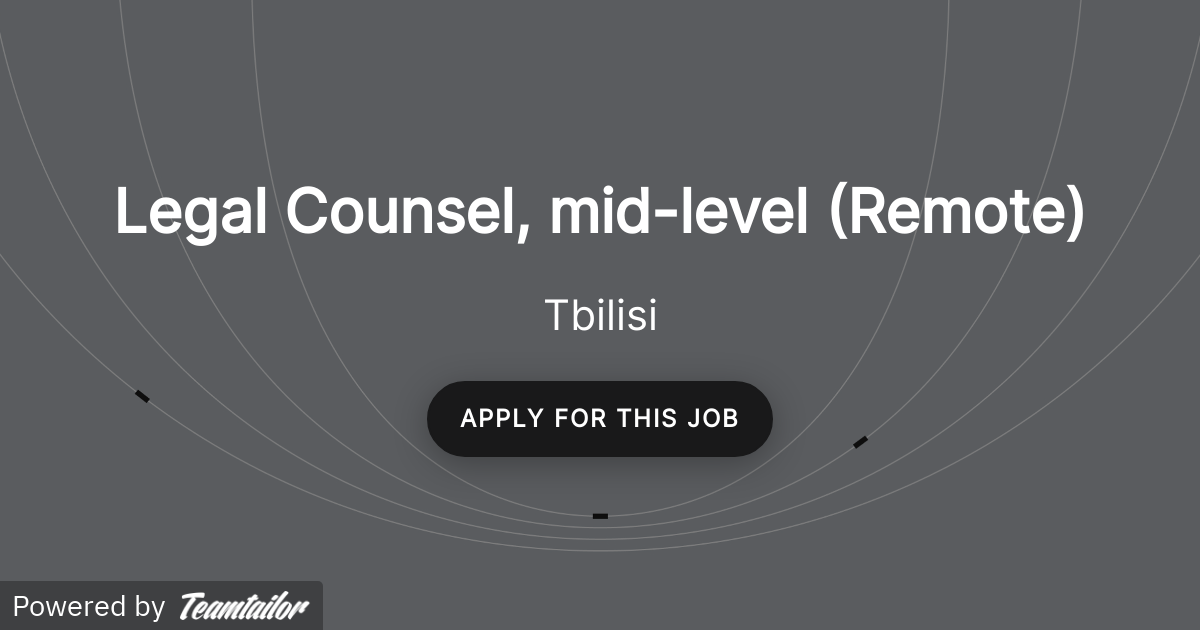 Legal Counsel, midlevel (Remote) Crystal Intelligence