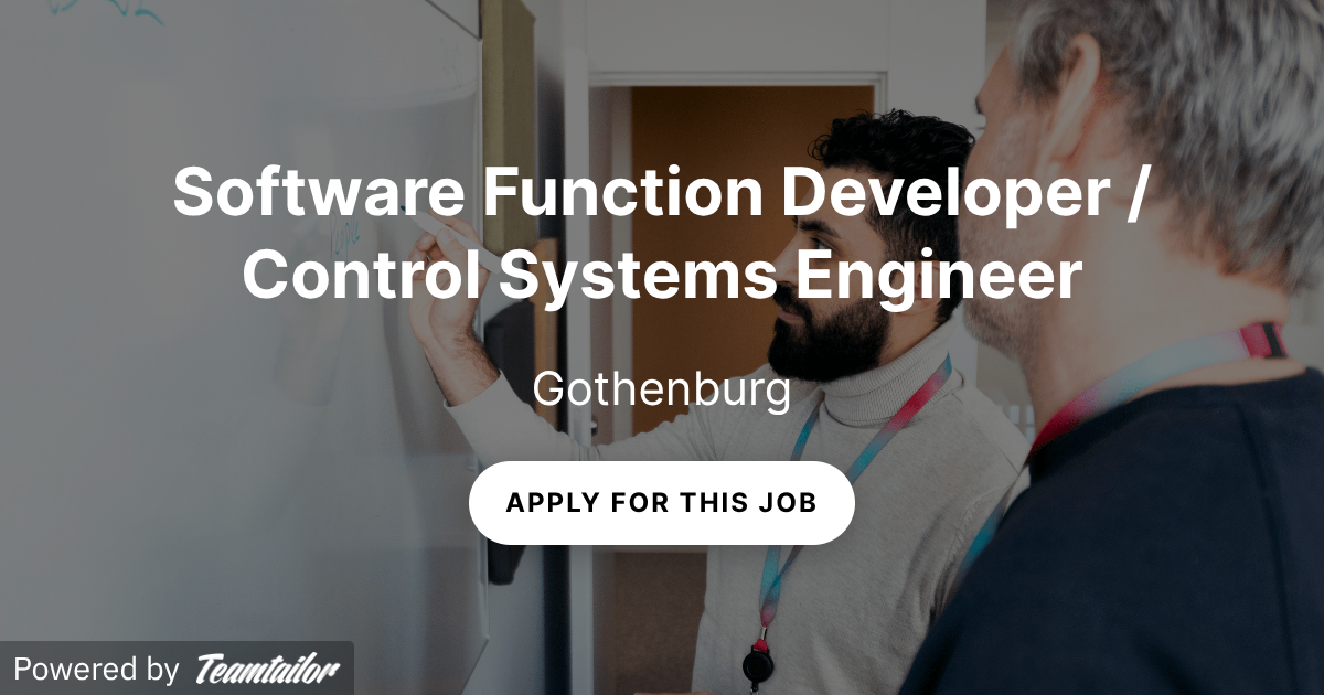 Software Function Developer / Control Systems Engineer - Combine