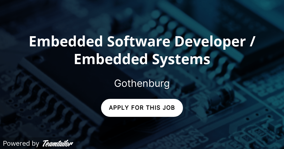 Embedded Software Developer / Embedded Systems - Combine