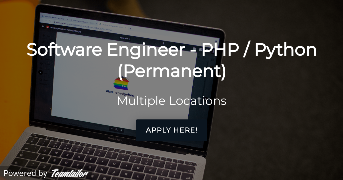 Software Engineer - PHP / Python (Permanent) - hedgehog lab