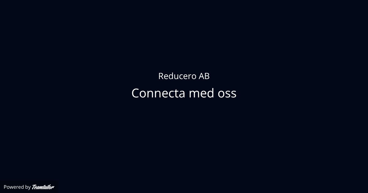 Reducero AB – Connect