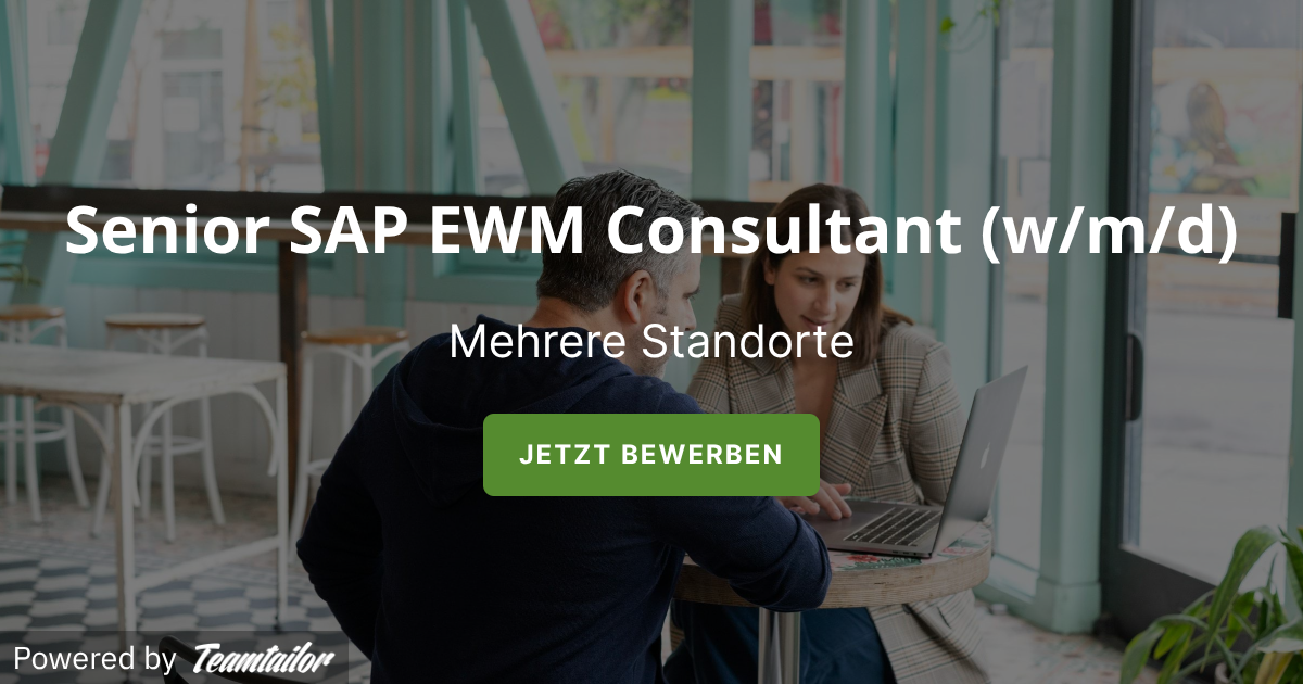 Senior SAP EWM Consultant (w/m/d) - indivHR | We 💚 IT Recruiting