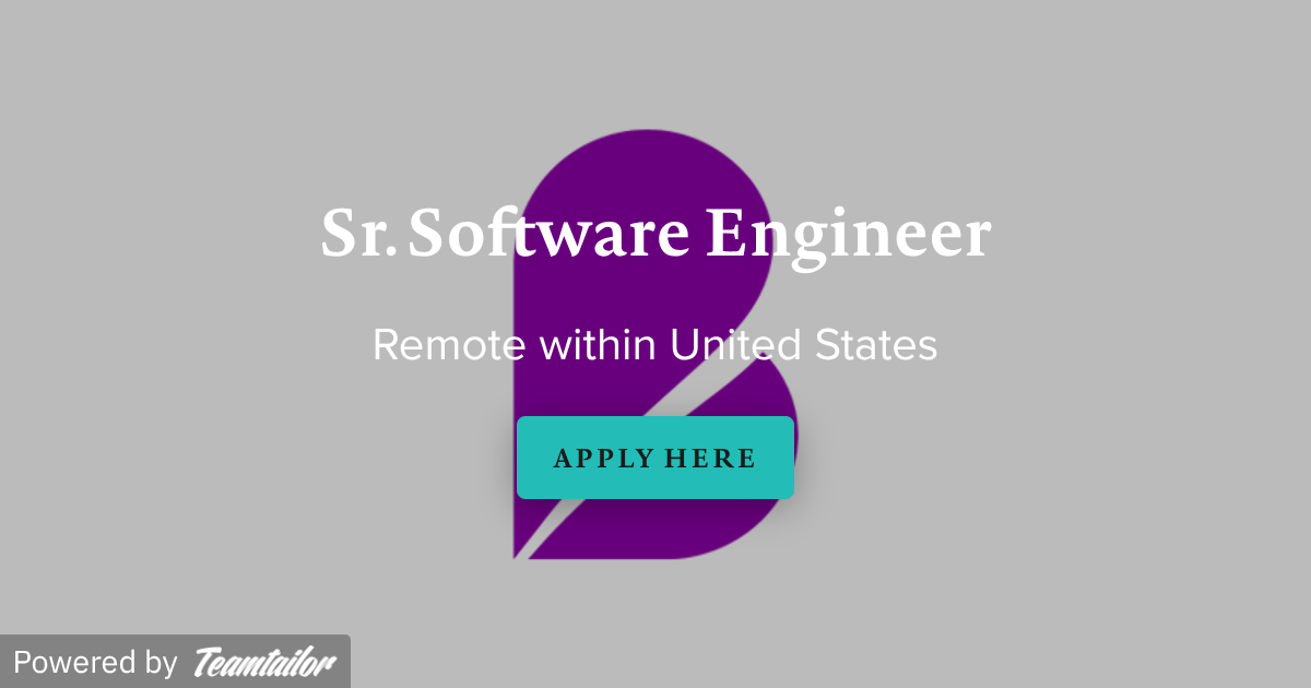 Sr. Software Engineer – Bixal