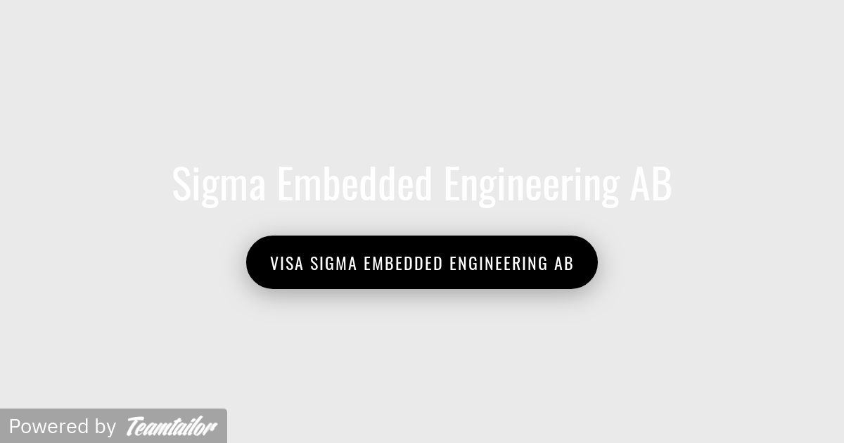Din karriär fortsätter här. - Sigma Embedded Engineering