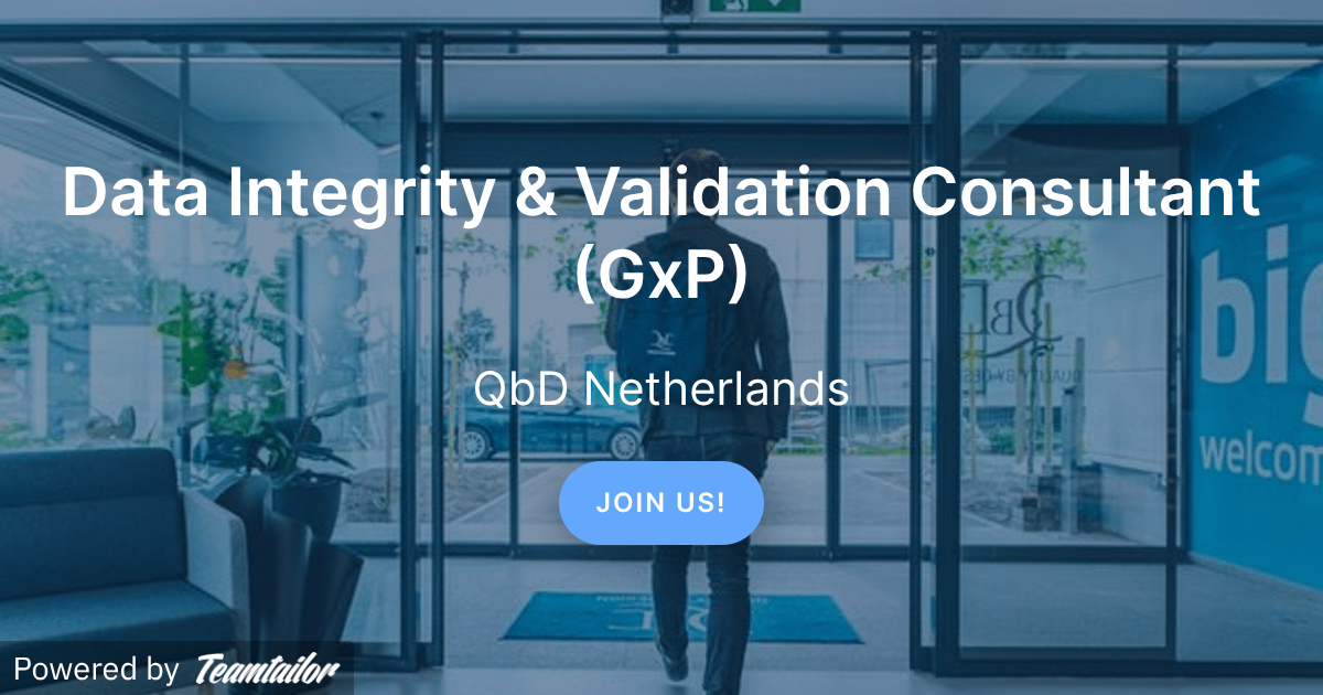 Data Integrity & Validation Consultant (GxP) - QbD Group