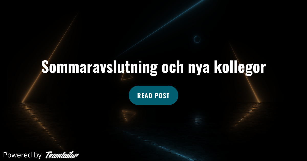 Sommaravslutning och nya kollegor - Solidicon