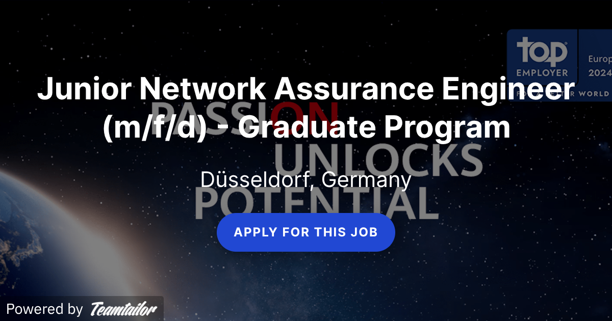 Junior Network Assurance Engineer (m/f/d) - Graduate Program - Huawei ...