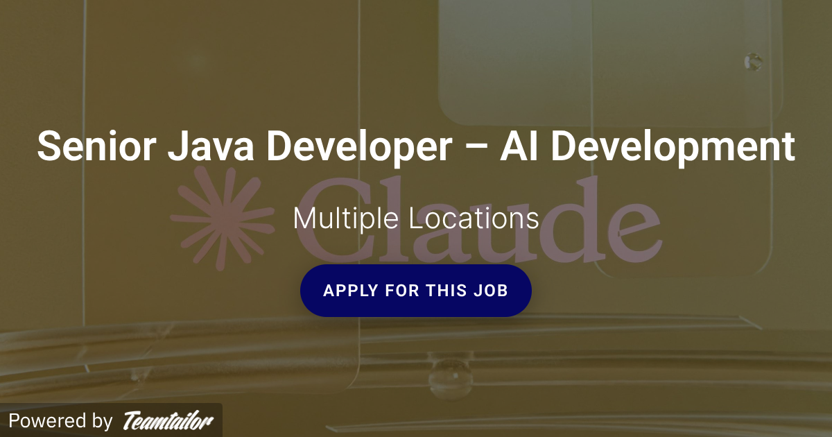 Senior Java Developer – Claude Code (Remoto) - Recruiter4you