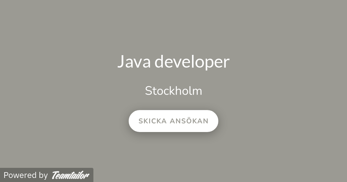 Java developer - Tavana IT