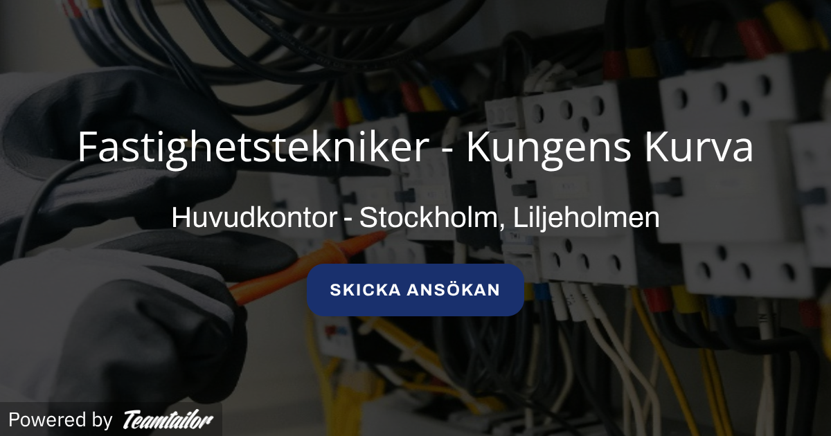 Fastighetstekniker - Kungens Kurva - Simplex Bemanning AB