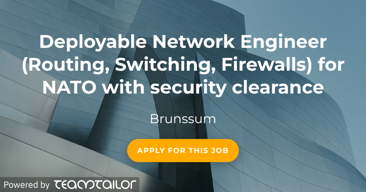 Wirefall Meaning Deployable Network Engineer (Routing, Switching, Firewalls) for NATO ...