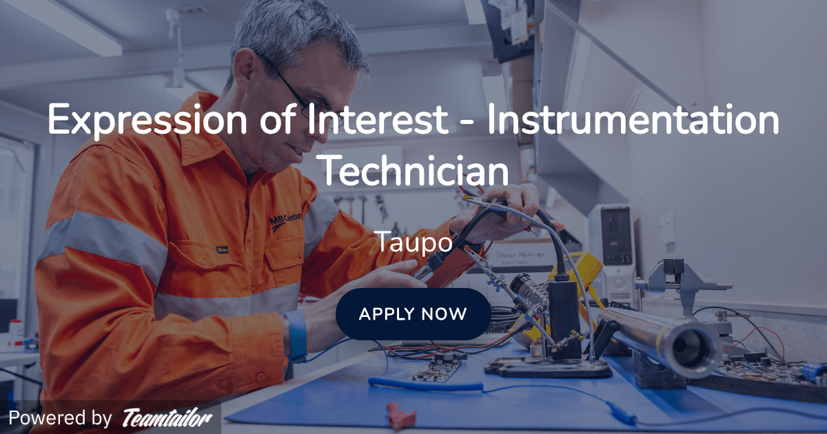 Expression of Interest - Instrumentation Technician - MB Century