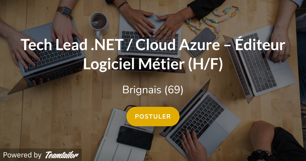 Tech Lead .NET / Cloud Azure – Éditeur Logiciel Métier (H/F) - Cofabrik RH