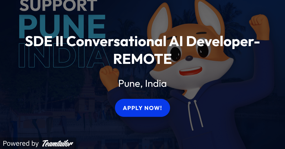 SDE II Conversational AI Developer- REMOTE - Full Potential Solutions