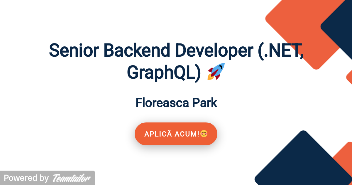 Senior Backend Developer (.NET, GraphQL) 🚀 - Expressoft Technology