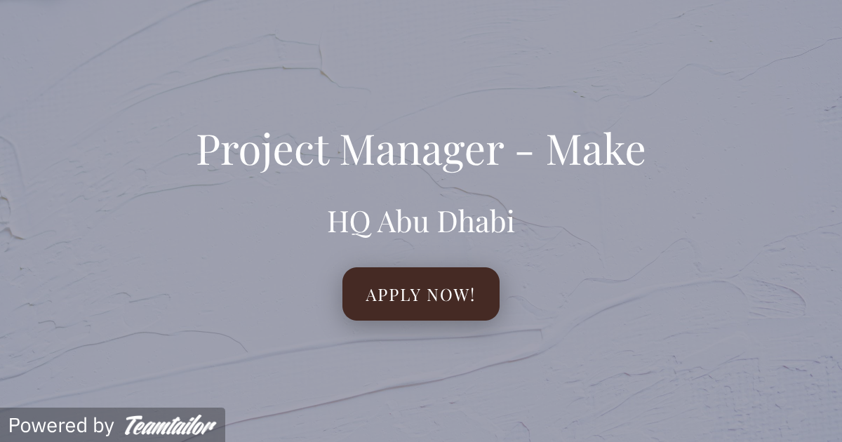 Project Manager - Make - YOSH