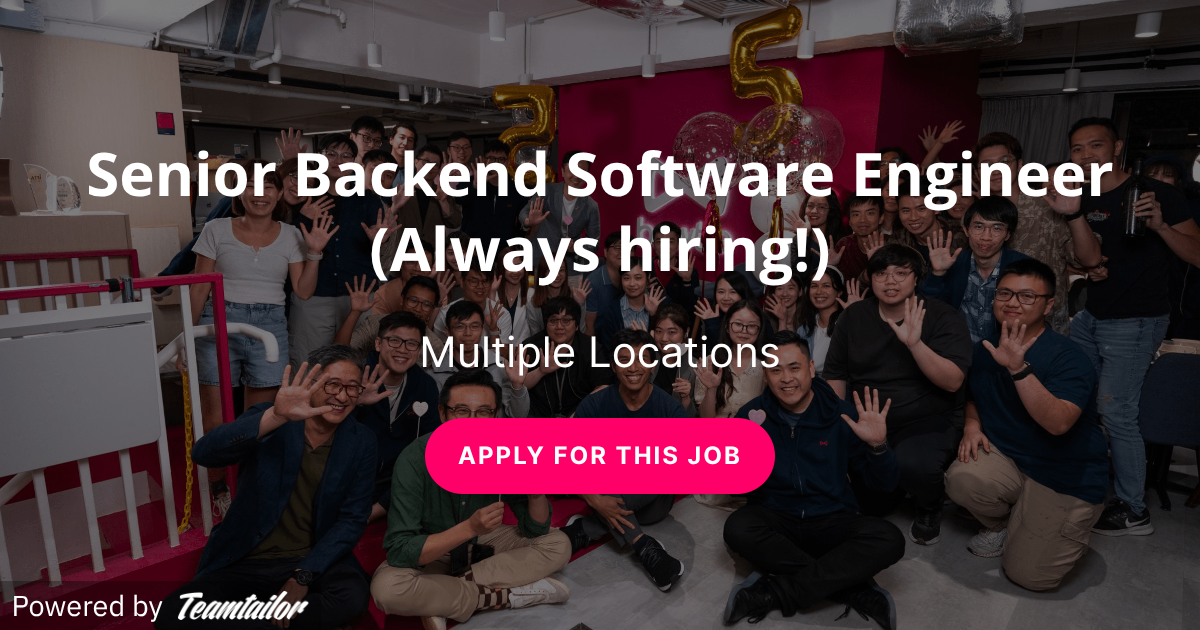 Senior Backend Software Engineer (Always hiring!) - Bowtie Life ...