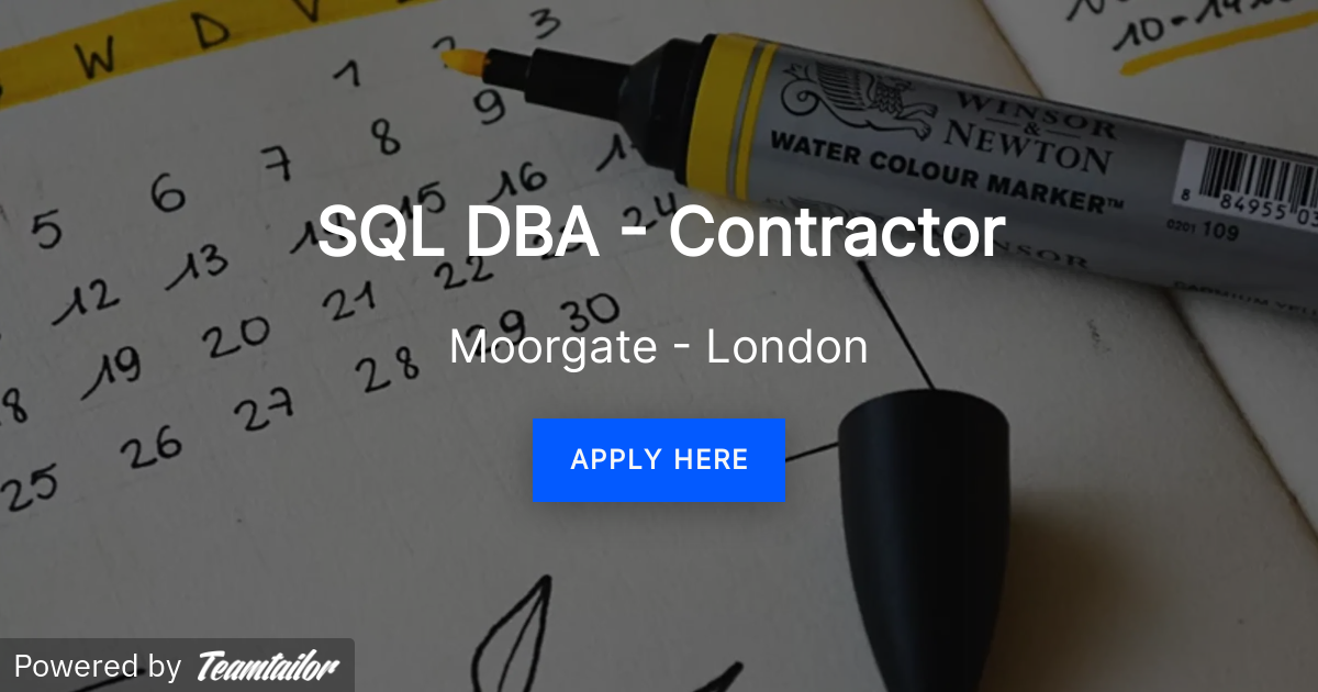 SQL DBA - Contractor - Ekco
