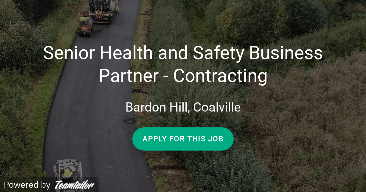 Senior Health and Safety Business Partner Contracting Aggregate