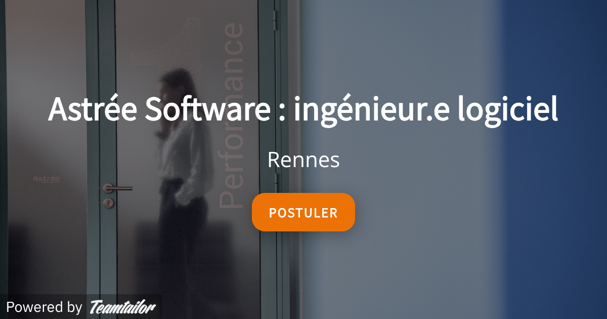 Astrée Software : ingénieur.e logiciel - 4CAD Group