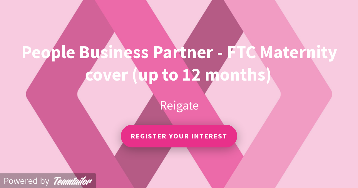 People Business Partner FTC Maternity cover (up to 12 months) Infinity